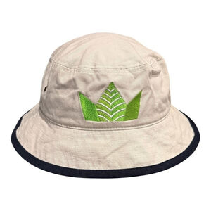 Green Crown Hat Bucket Fitted Mens Khaki Navy Embroidered Outdoor Canvas Casual